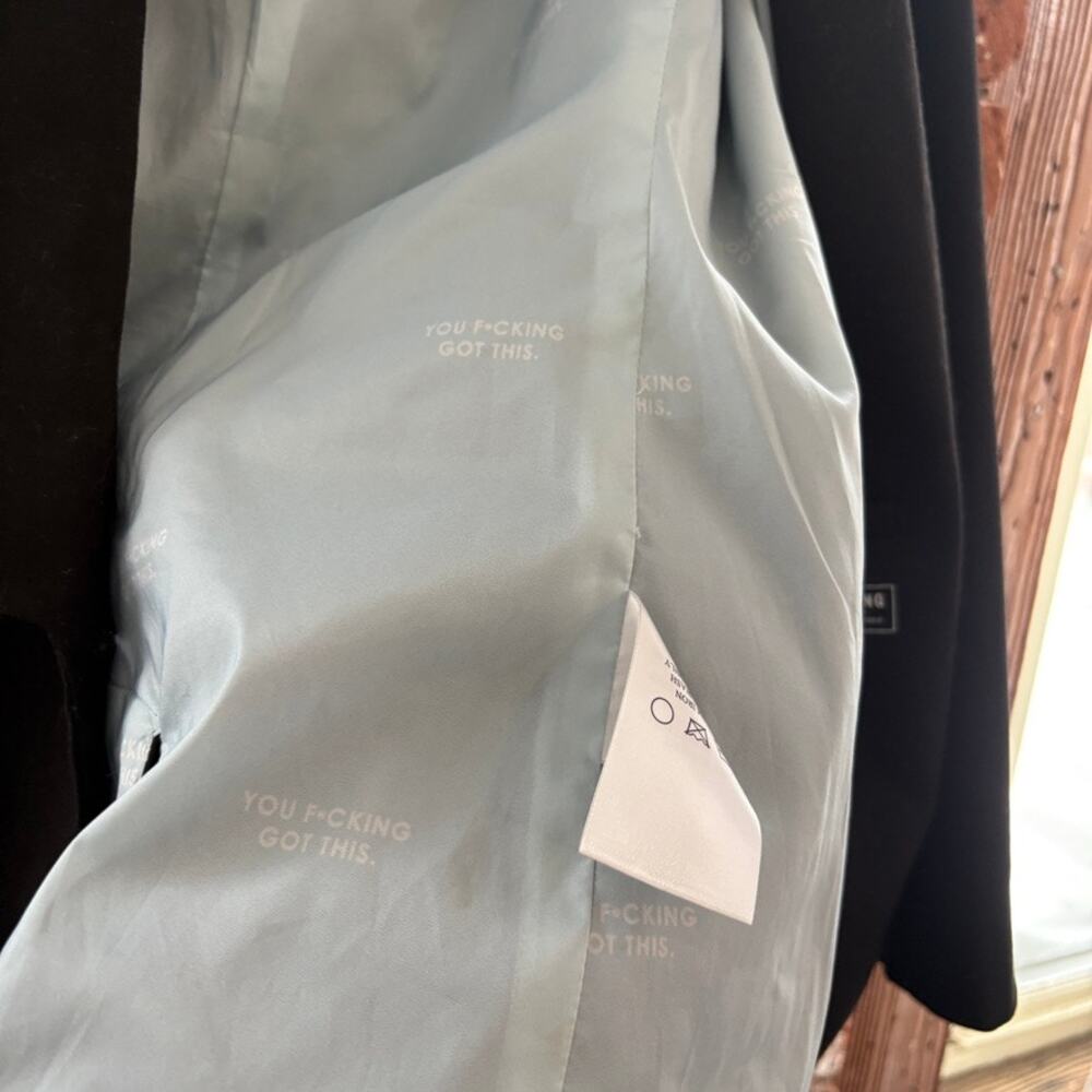 Wildfang The Empower Tux Blazer in Black Sz S - Picture 8 of 10